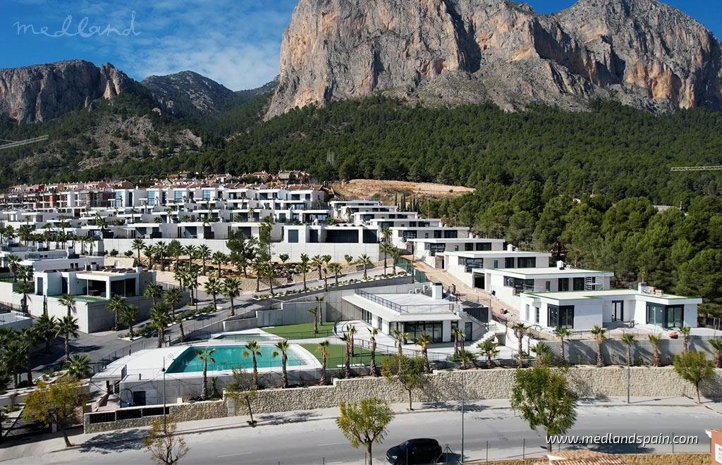 Nowoczesne wille z panoramicznym widokiem na morze w Polop Hiszpania, Polop  200m2 Foto 1