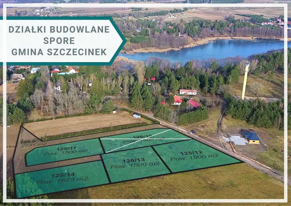 Na sprzedaż działka 1674 m² w Spore z pięknymi krajobrazami Spore  1 674m2 Foto 1