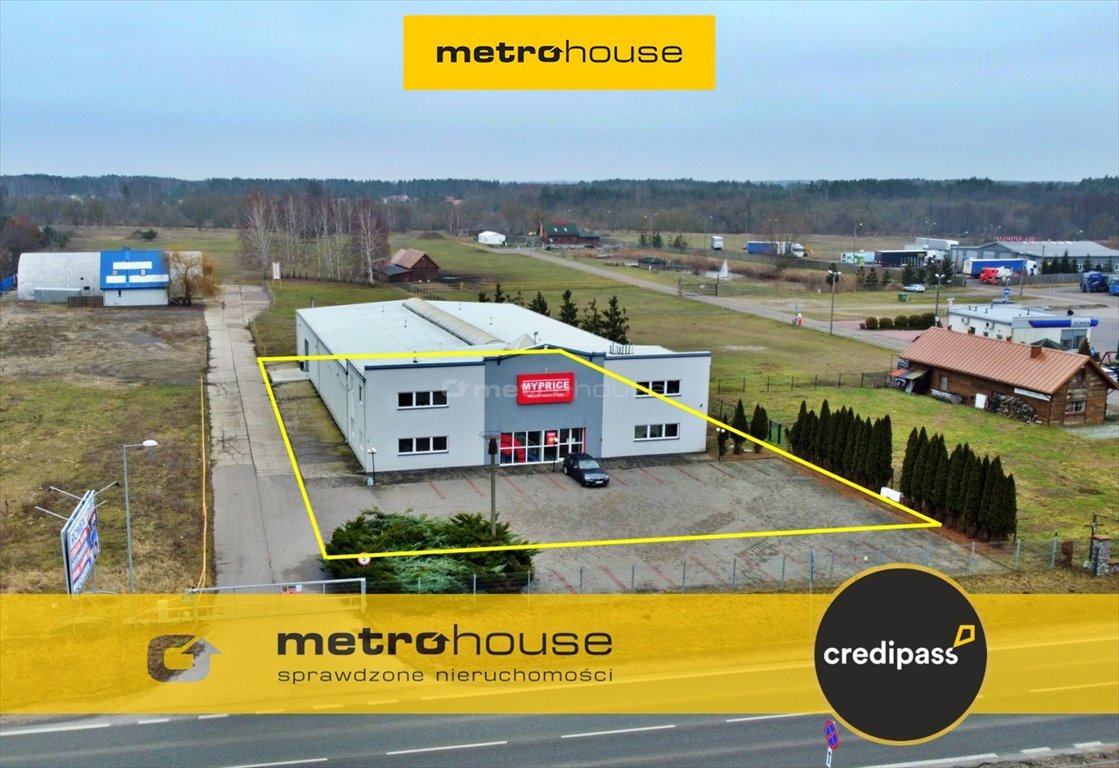 Działka komercyjna 2539 m2 z halą i biurami, zjazd z Warszawskiej Olszewo-Borki, Warszawska  2 539m2 Foto 1