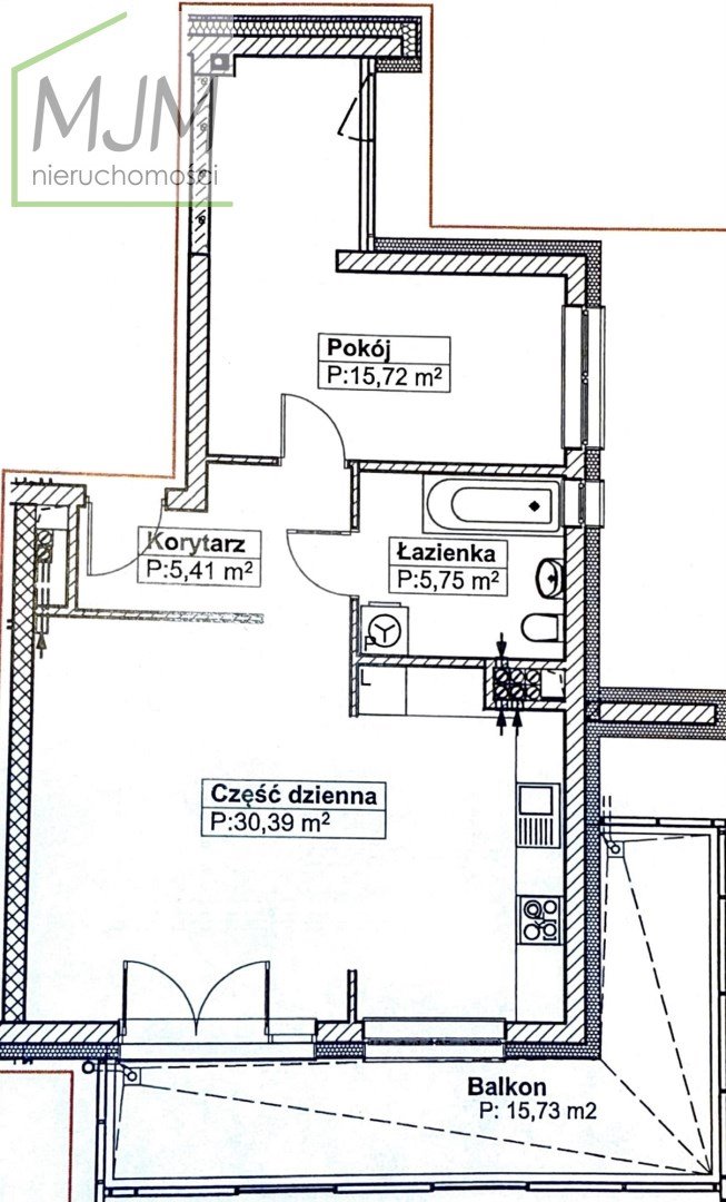 Mieszkanie dwupokojowe na sprzedaż Szczecin, Bukowe  57m2 Foto 12