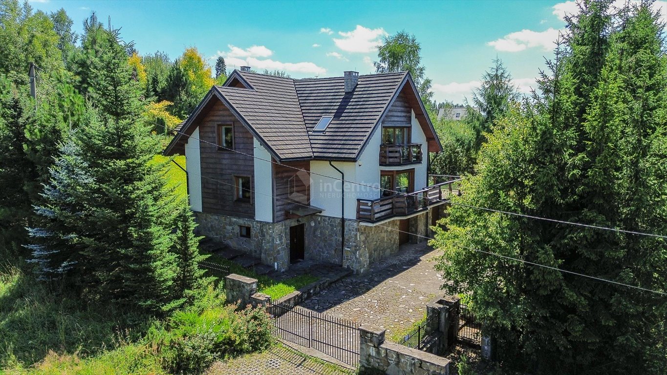 Stylowy dom z widokiem na Tatry i jezioro Czorsztyńskie Kluszkowce, Turystyczna  416m2 Foto 1