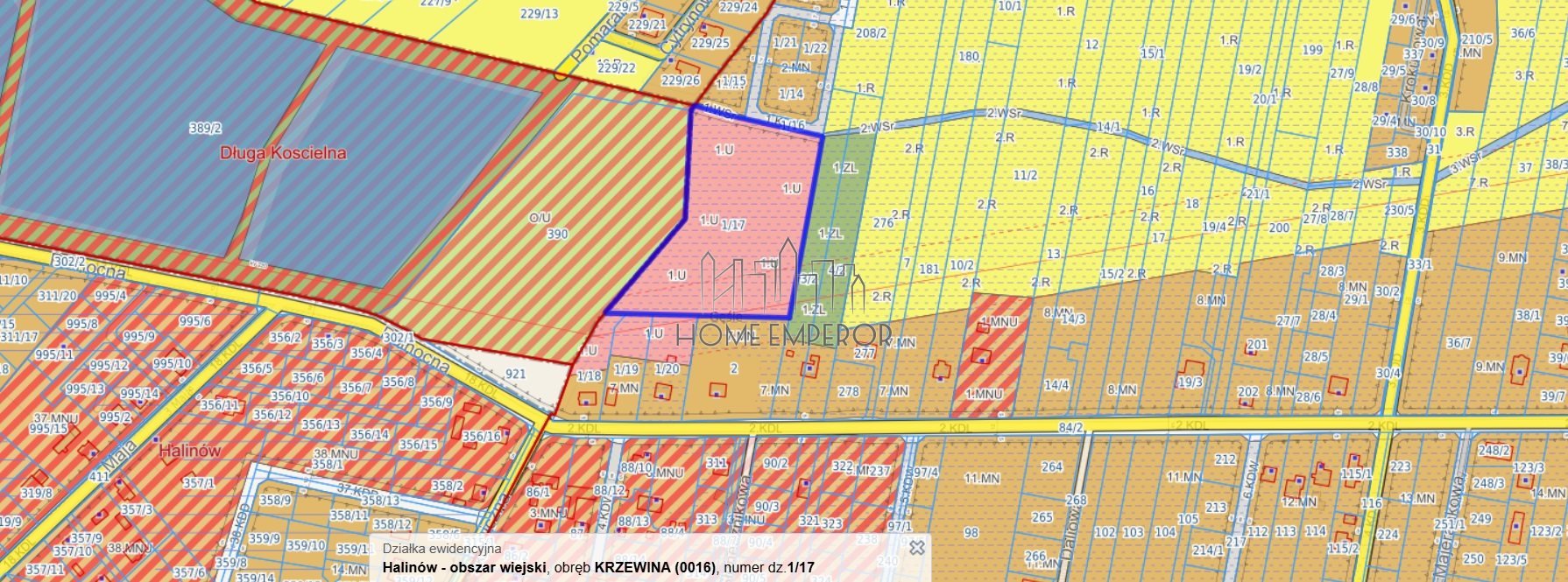 Działka komercyjna na sprzedaż Krzewina  14 070m2 Foto 1