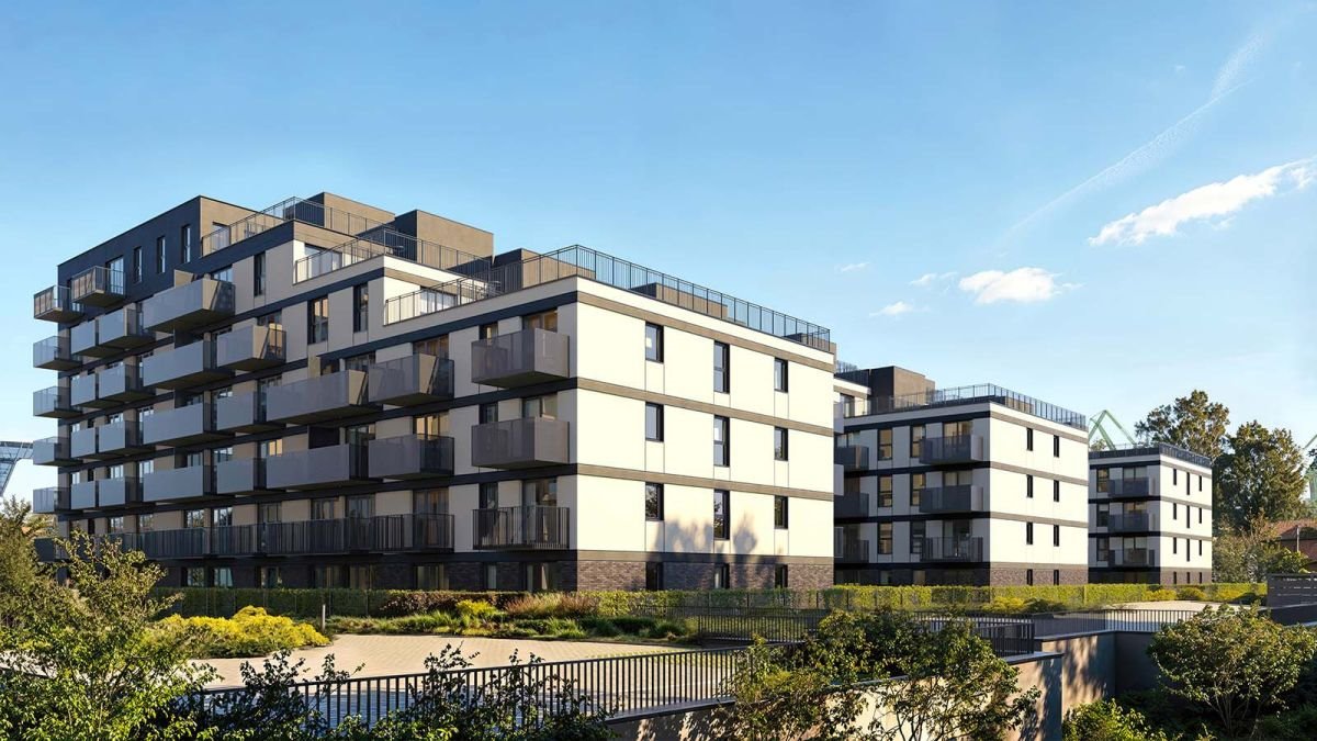 Nowoczesny apartament z smart home i balkonem w Gdańsku Gdańsk, Młyniska, Twarda  49m2 Foto 1