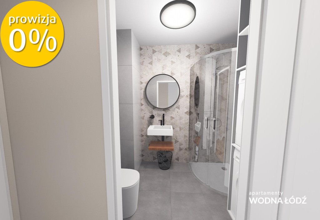 Nowoczesne 28,08 m2 w centrum Łodzi z ogrzewaniem podłogowym Łódź, Widzew, Wodna  28m2 Foto 1