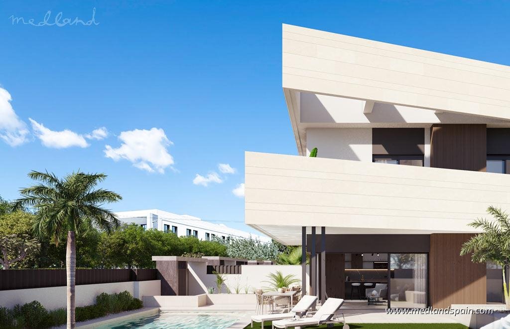 Nowoczesny dom z prywatnym basenem i tarasem w Pilar de la Horadada Hiszpania, Pilar de la Horadada  112m2 Foto 1