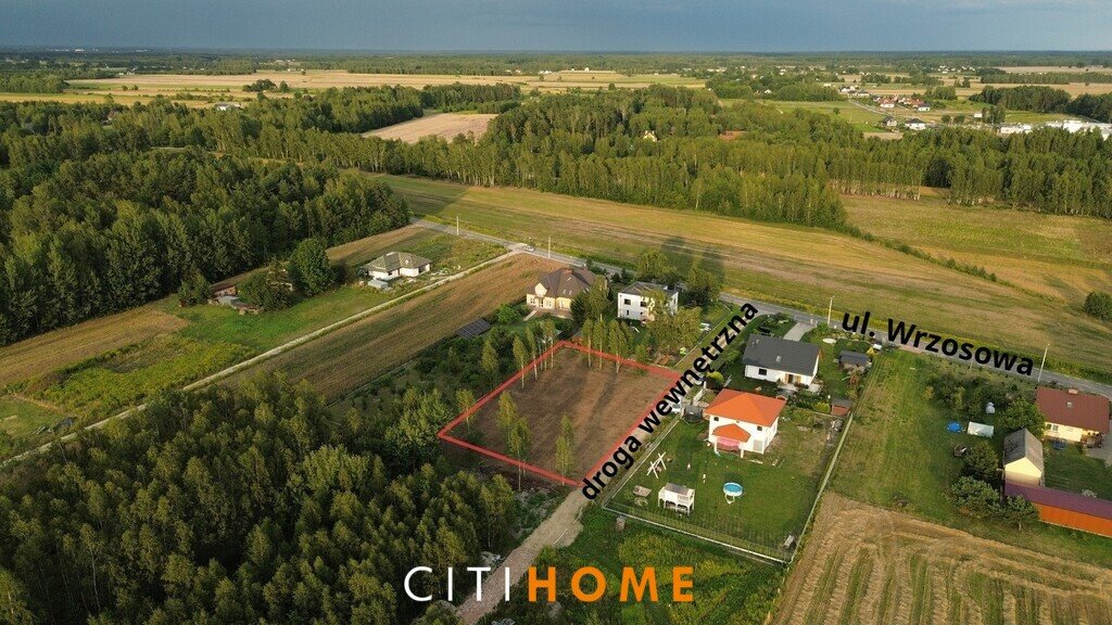 Działka 1756 m² pod dom jednorodzinny, media, plan! Glinianka, Wrzosowa  1 756m2 Foto 1