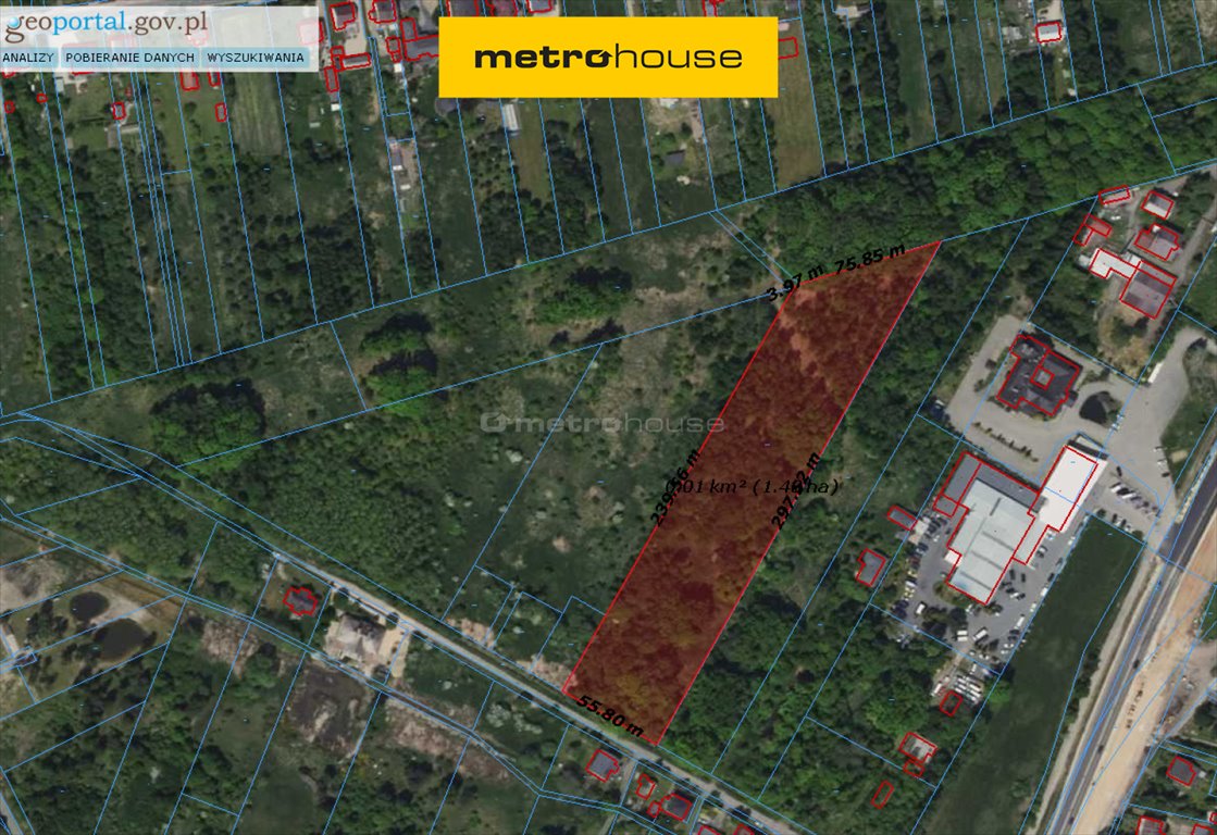 Działka 1,48 ha pod zabudowę i inwestycje (okolice Częstochowy) Kolonia Poczesna, Spadowa  14 600m2 Foto 1