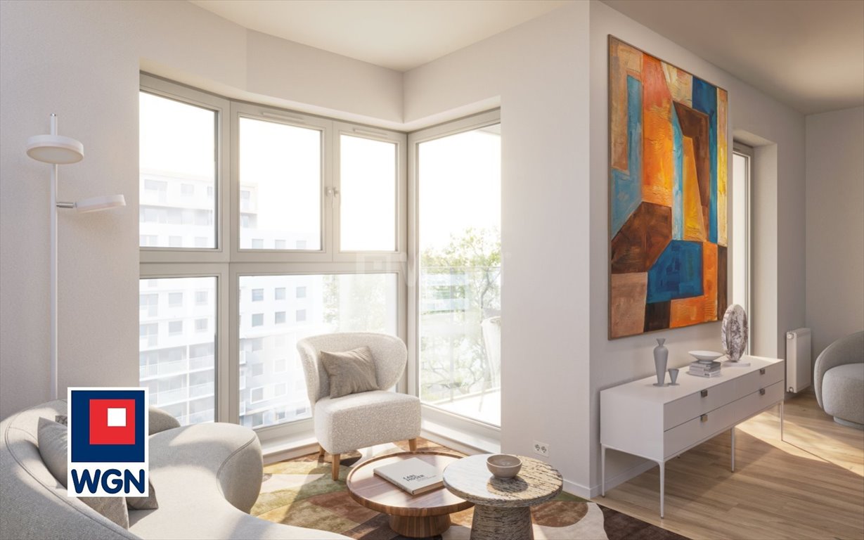 Nowoczesny 4-pokojowy apartament (86,41 m²) z balkonami i widokiem na Odrę Wrocław, Kleczków, Reymonta  86m2 Foto 1
