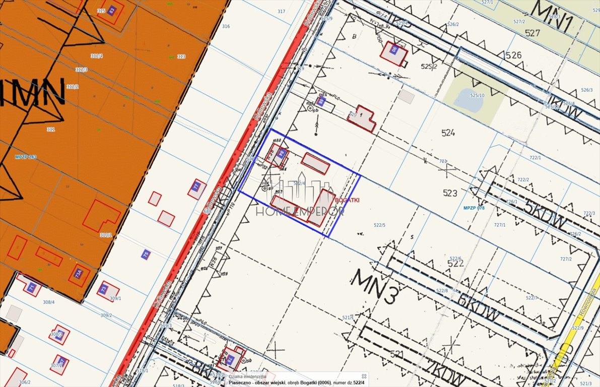 Działka 2268 m² z mediami, planem MN3 - zapraszam Bogatki, Królewska  2 268m2 Foto 1
