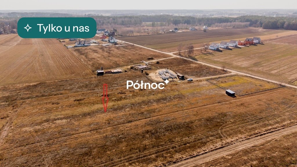 Działka budowlana 1035 m² z warunkami zabudowy w Płoski Płoskie, Sarnia  1 035m2 Foto 1