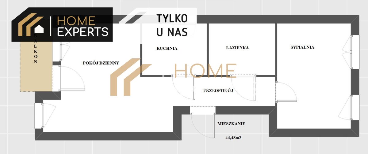 Mieszkanie dwupokojowe na sprzedaż Gdańsk, Kokoszki, Różany Stok  49m2 Foto 1