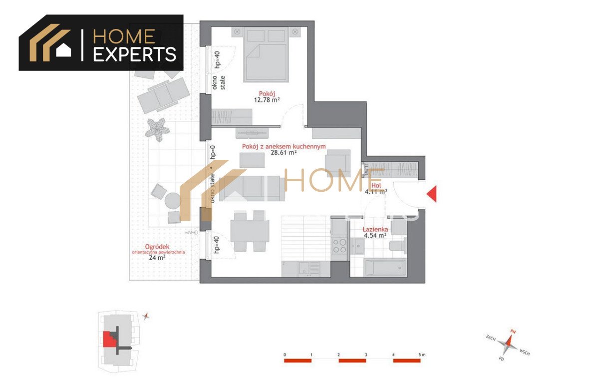 Mieszkanie dwupokojowe na sprzedaż Gdańsk, Oliwa, Artura Grottgera  50m2 Foto 1