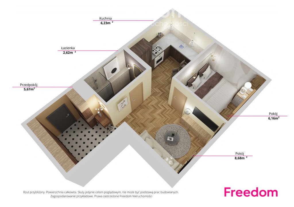 Mieszkanie dwupokojowe na sprzedaż Katowice, Dębowa  29m2 Foto 1