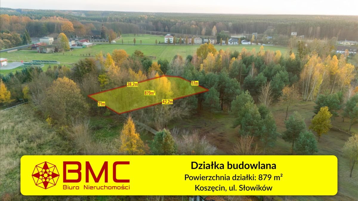 Działka budowlana 880 m² w Koszęcinie – idealna pod dom Koszęcin, Słowików  880m2 Foto 1