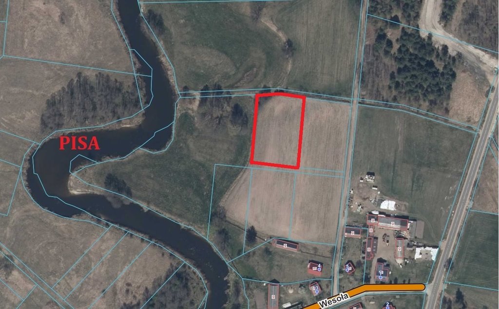 Polecam działkę 3003 m² w Serwatkach z dostępem do rzeki Pisa Serwatki  3 003m2 Foto 1