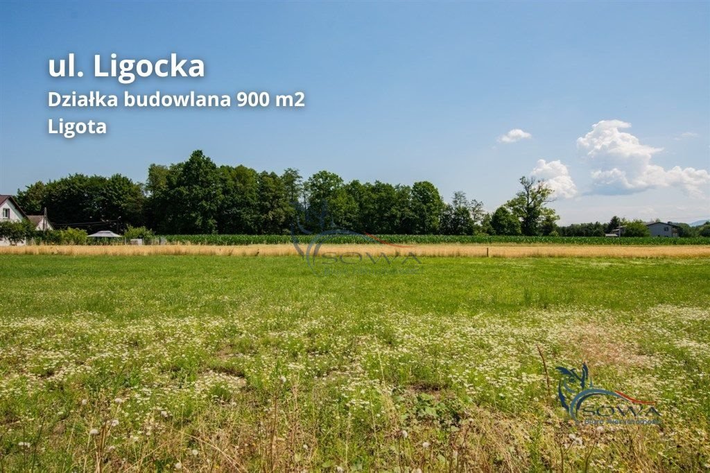 Dwie działki budowlane w Ligocie, 1799 m², dom i usługi Ligota  900m2 Foto 1