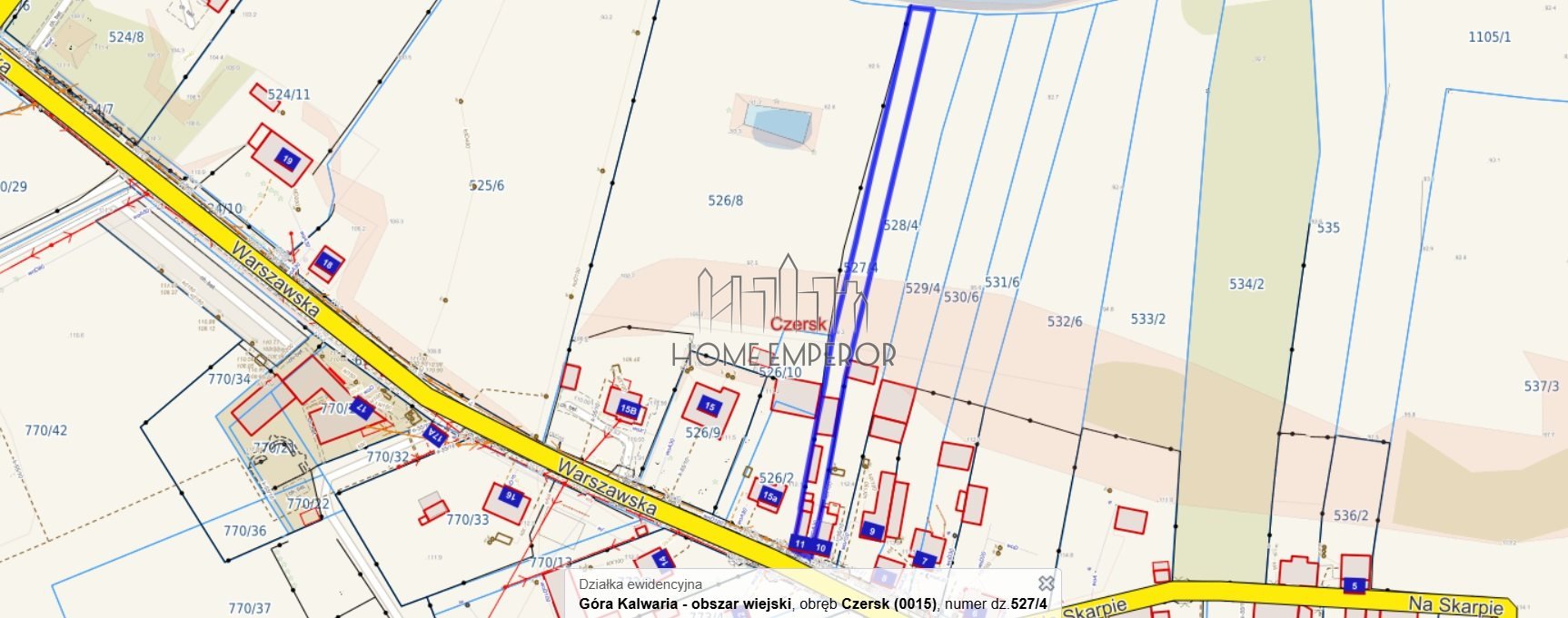 Działka budowlana na sprzedaż Czersk, Warszawska  1 500m2 Foto 2