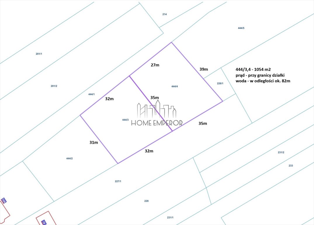 Działka budowlana na sprzedaż Samogoszcz  1 054m2 Foto 1