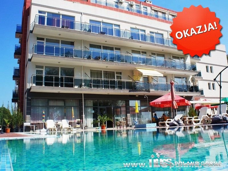 Umeblowane mieszkanie z widokiem na basen, 38 tys. EUR Bułgaria, Słoneczny Brzeg, COTE D` AZURE  38m2 Foto 1