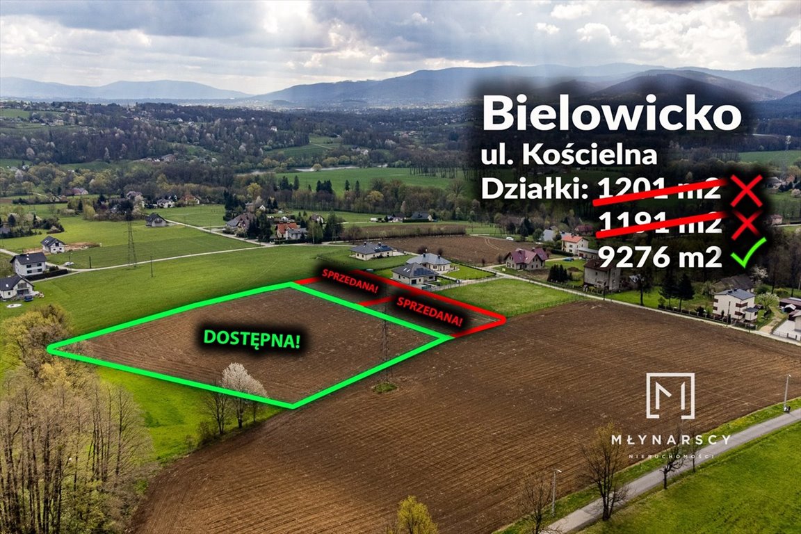 Działka budowlana na sprzedaż Bielowicko  9 276m2 Foto 1