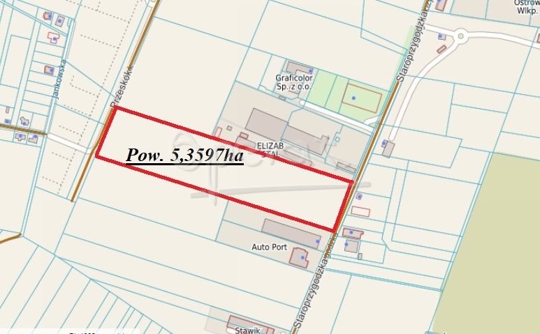 Polecam działkę przemysłową 53,6 ha z mediami i dostępem do dróg Ostrów Wielkopolski, Staroprzygodzka  53 597m2 Foto 1