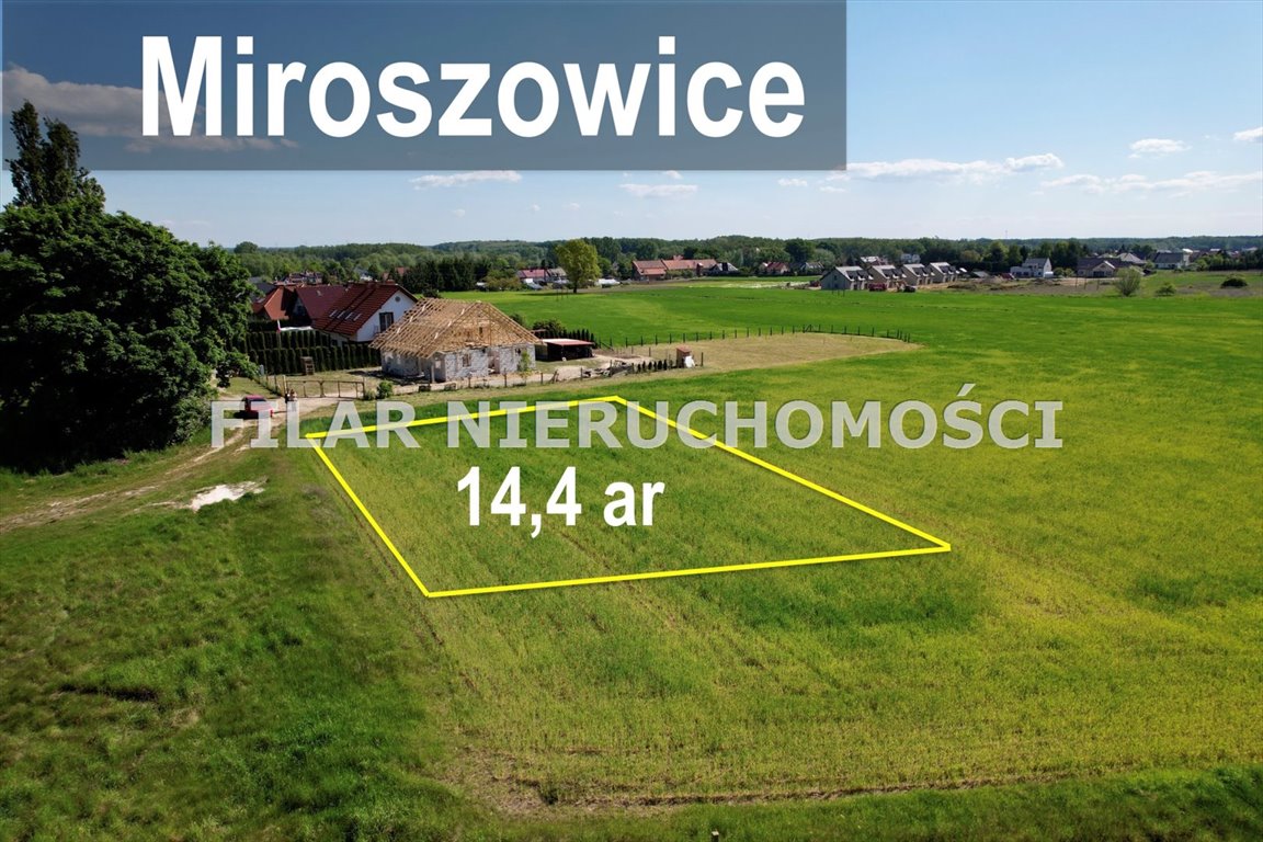 Działka budowlana na sprzedaż Miroszowice  1 442m2 Foto 1
