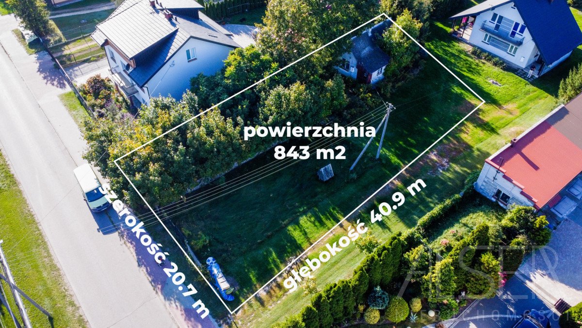 Polecam działkę 843 m² z domem do remontu w Leszczydole Starym Leszczydół Stary  843m2 Foto 1