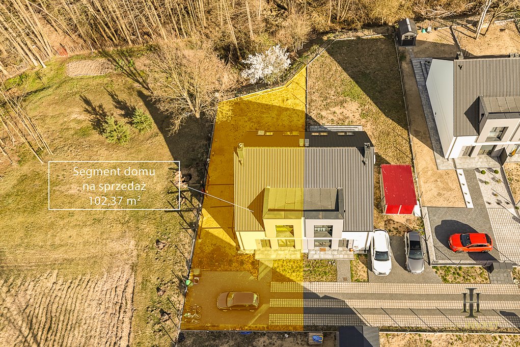 Segment domu w Piła–Koszyce z tarasem i działką 400 m² Piła  102m2 Foto 1