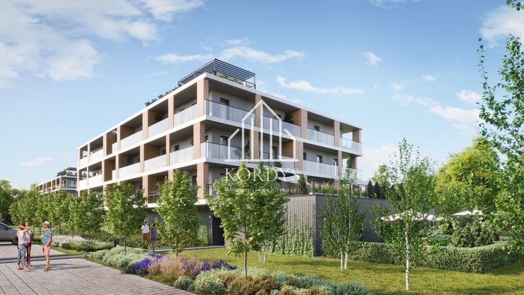 Sprzedam luksusowe mieszkanie 43,45 m² z tarasem nad jeziorem Szczecin, Przestrzenna  43m2 Foto 1