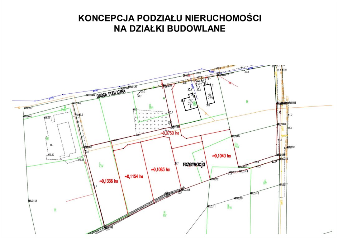 Działka budowlana na sprzedaż Mały Rudnik  1 040m2 Foto 1