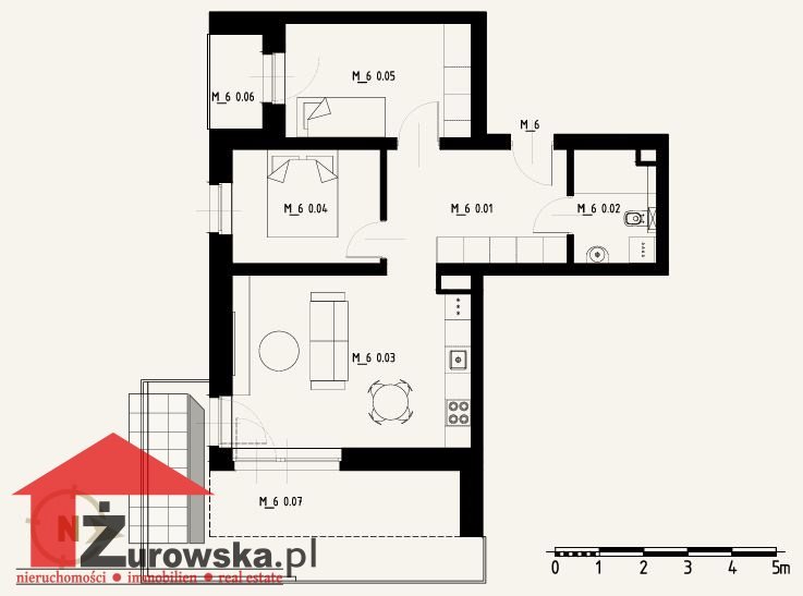 Mieszkanie dwupokojowe na sprzedaż Strzelce Opolskie  56m2 Foto 1