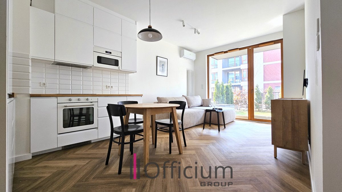 Nowoczesny apartament 37 m2 z ogrodem, garaż, siłownia Warszawa, Wilanów, Jerzego Holzera  37m2 Foto 1