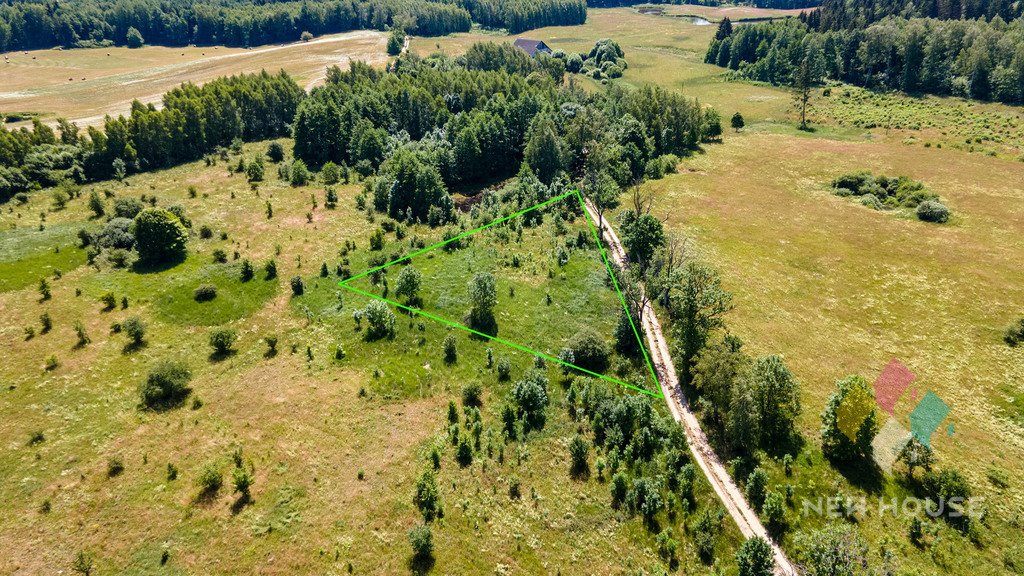 Działka budowlana 1800 m² z warunkami zabudowy, las, asfalt Księżno  1 800m2 Foto 1
