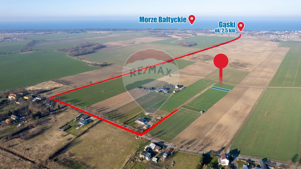 Działka pod dom blisko morza w Śmiechowie 1065 m² Śmiechów  1 065m2 Foto 1