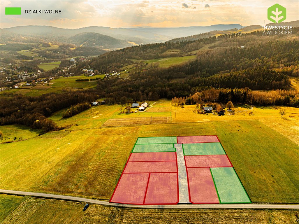 Działka budowlana na sprzedaż Szymbark, Widokowy kompleks działek w Beskidzie Niskim  1 026m2 Foto 5