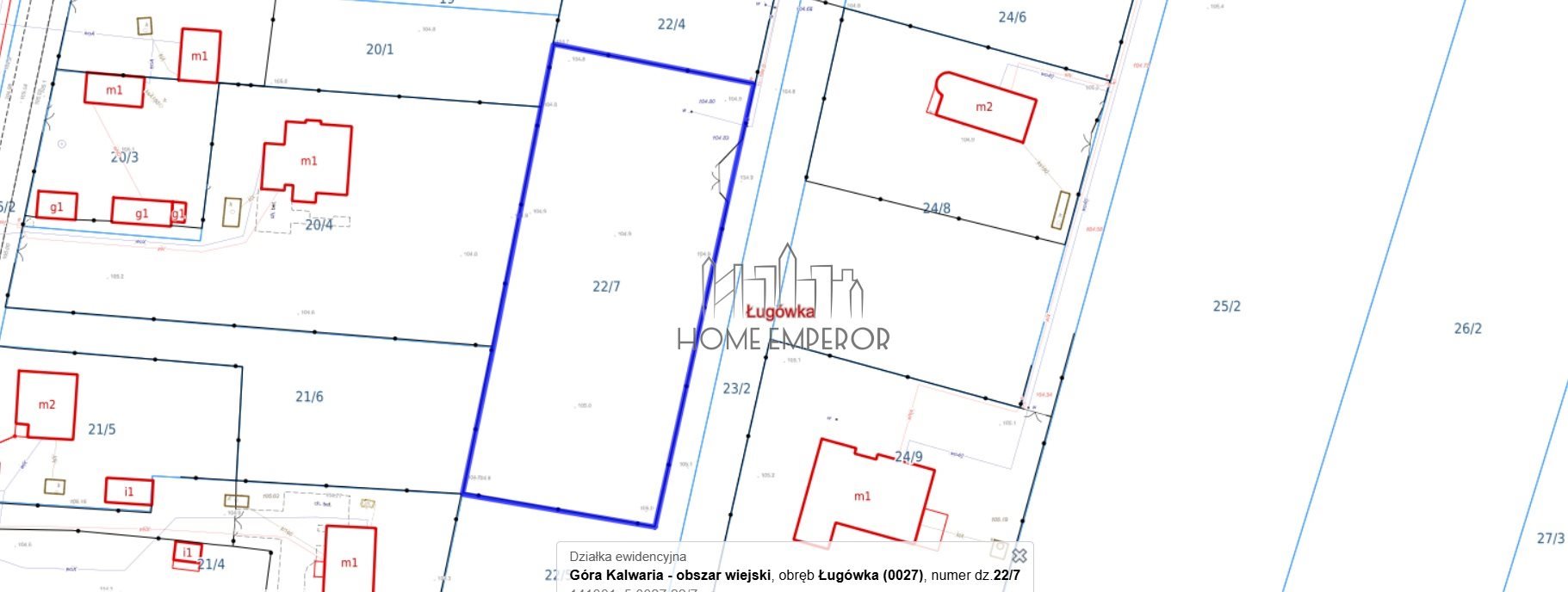 Działka budowlana na sprzedaż Ługówka  1 500m2 Foto 3