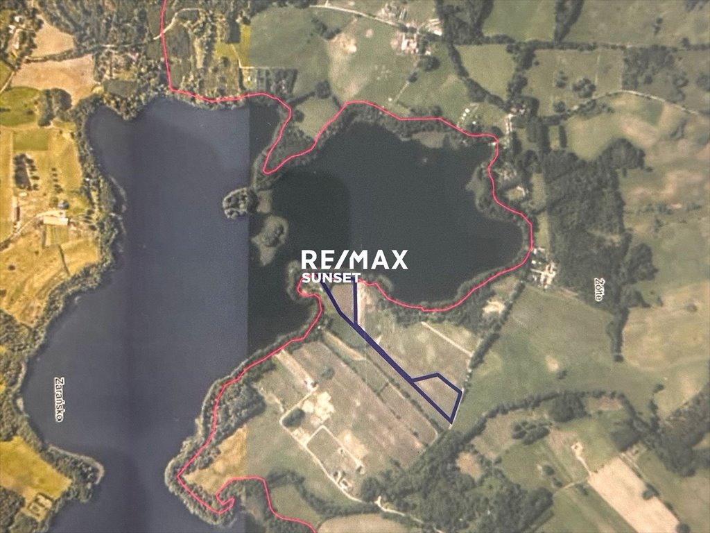 Działka nad jeziorem Zarańsko 20 368 m2 z możliwością podziału Żółte, 2  20 368m2 Foto 1
