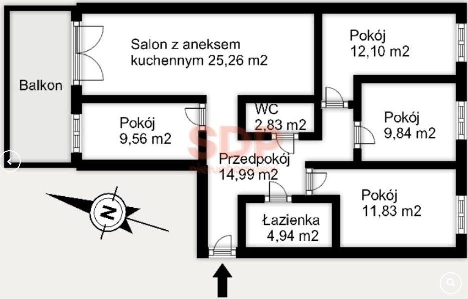 Mieszkanie na sprzedaż Wrocław, Krzyki, Krzyki, Braterska  91m2 Foto 5