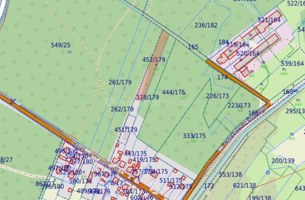 Działka rolna na sprzedaż Hanusek, Bolesława Chrobrego  2 100m2 Foto 4