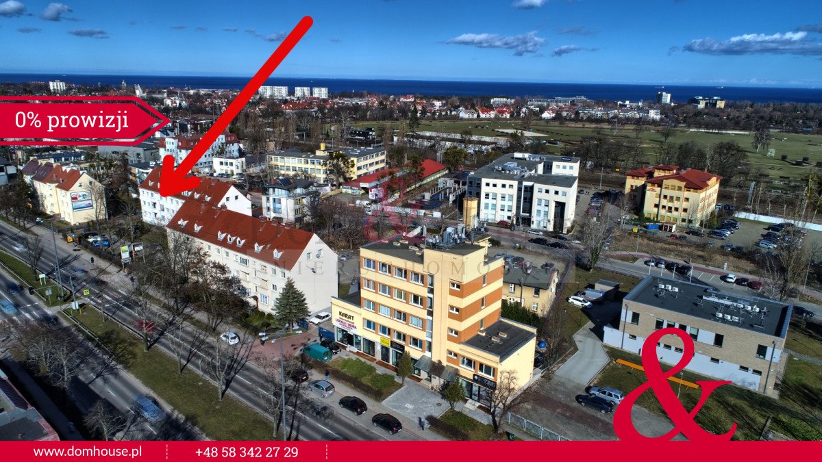 Mieszkanie dwupokojowe na sprzedaż Sopot, Świemirowo, Aleja Niepodległości  47m2 Foto 1