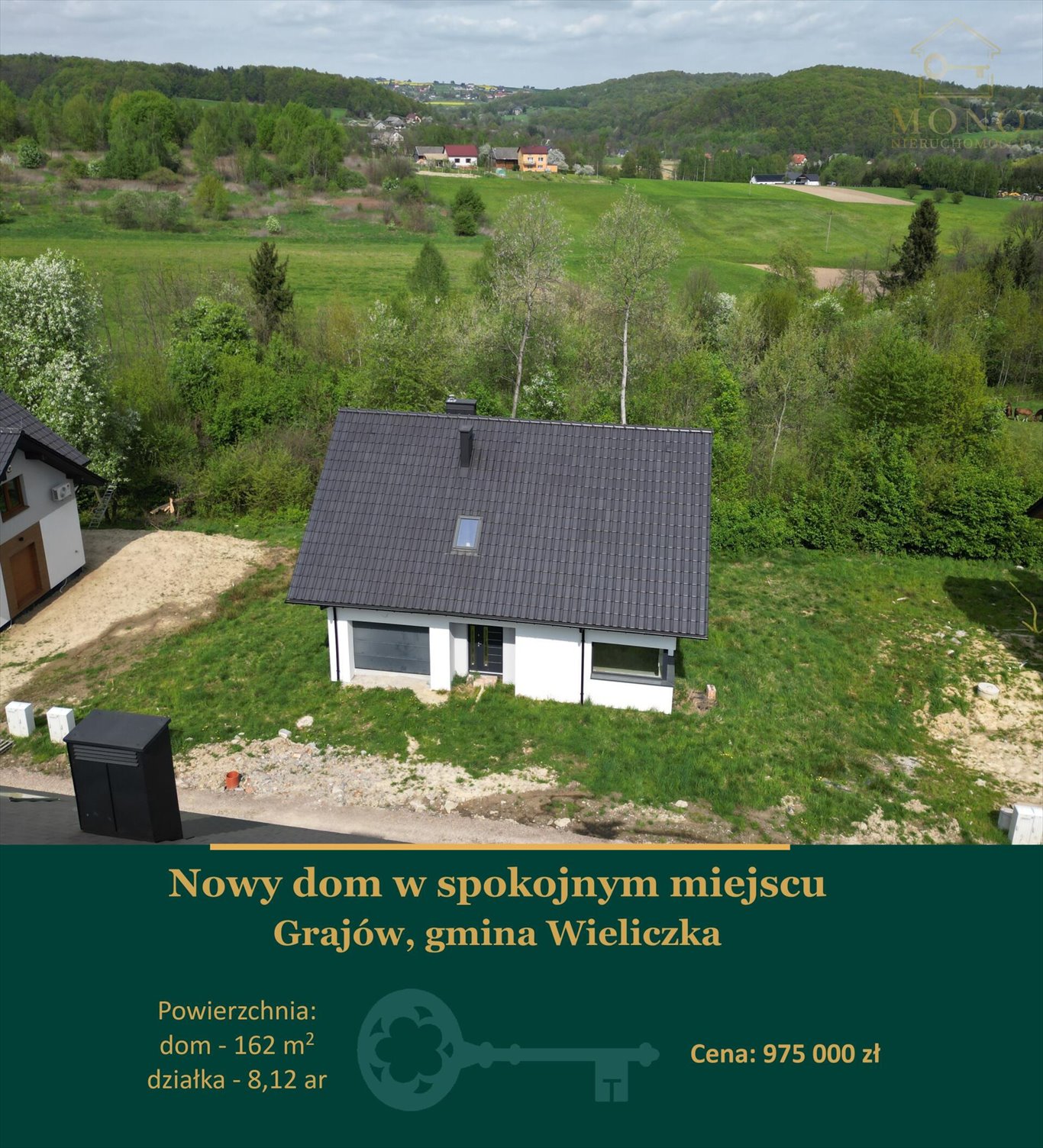 Nowoczesny dom 162 m2 z garażem i dużym strychem Grajów  162m2 Foto 1