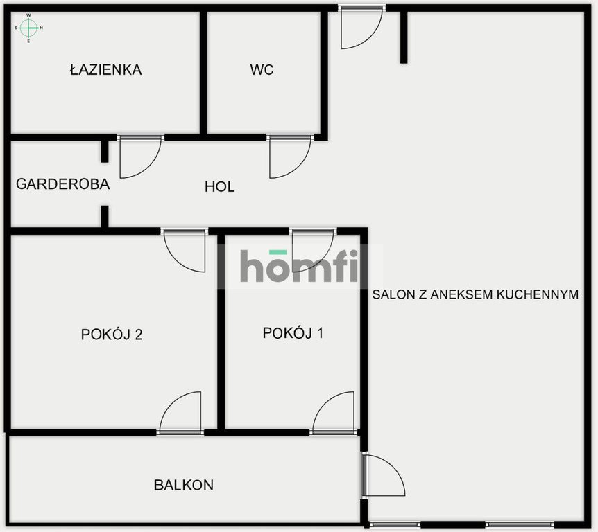 Mieszkanie trzypokojowe na wynajem Rzeszów, Drabinianka, Eugeniusza Kwiatkowskiego  57m2 Foto 14