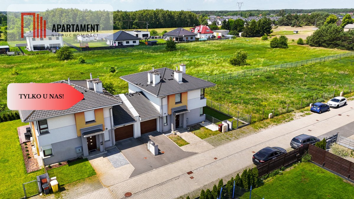 Nowoczesny dom bliźniak z garażem i tarasem w Zielonce Zielonka  186m2 Foto 1