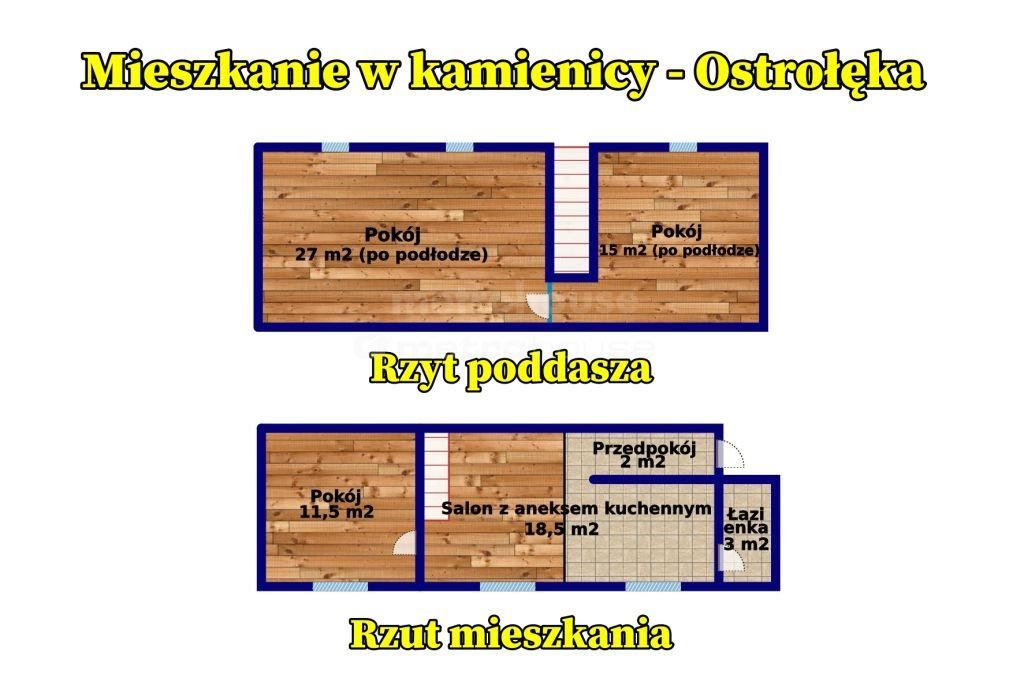 Mieszkanie trzypokojowe na sprzedaż Ostrołęka, Kościuszki  47m2 Foto 9