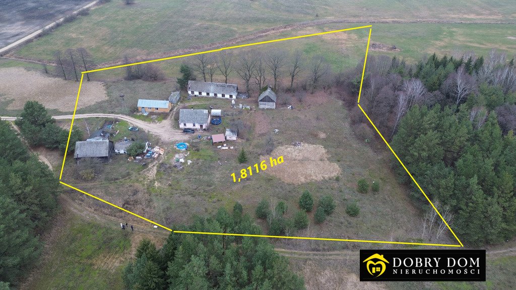 Duży dom z potencjałem na 1,8 ha w Lipnikach Lipniki  90m2 Foto 1