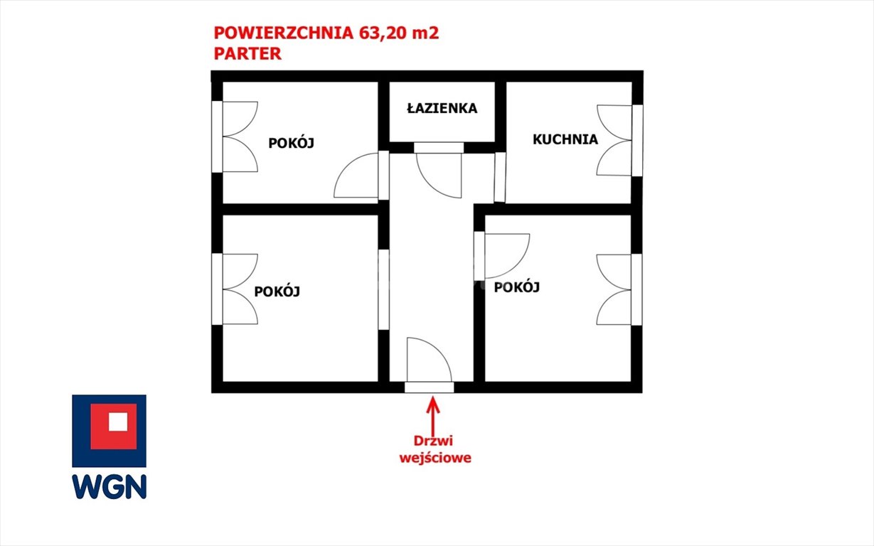 Mieszkanie trzypokojowe na sprzedaż Legnica, Poznańska  63m2 Foto 2