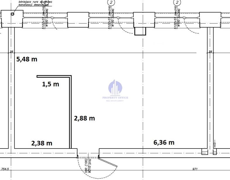 Biuro 48 m2 z magazynkiem, dostęp windą, parking Warszawa, Białołęka, Jagiellońska  48m2 Foto 1