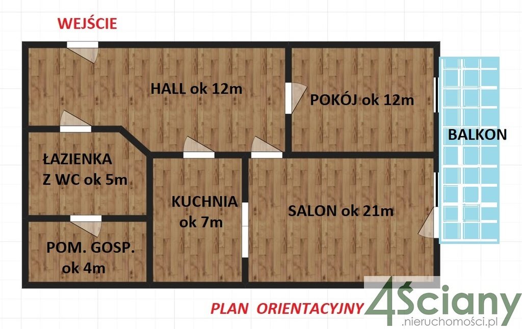 Mieszkanie dwupokojowe na sprzedaż Grodzisk Mazowiecki, ks. M. Tokarzewskiego  63m2 Foto 2