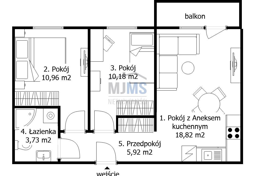 Mieszkanie trzypokojowe na sprzedaż Rumia, Lotnisko, Apolinarego Formeli  50m2 Foto 19