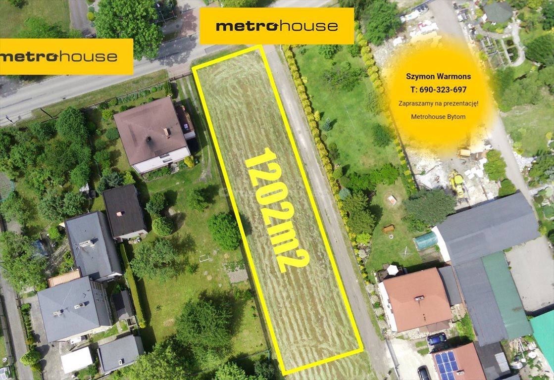 Działka budowlana z widokiem, media, blisko przyrody Mikołów  1 202m2 Foto 1